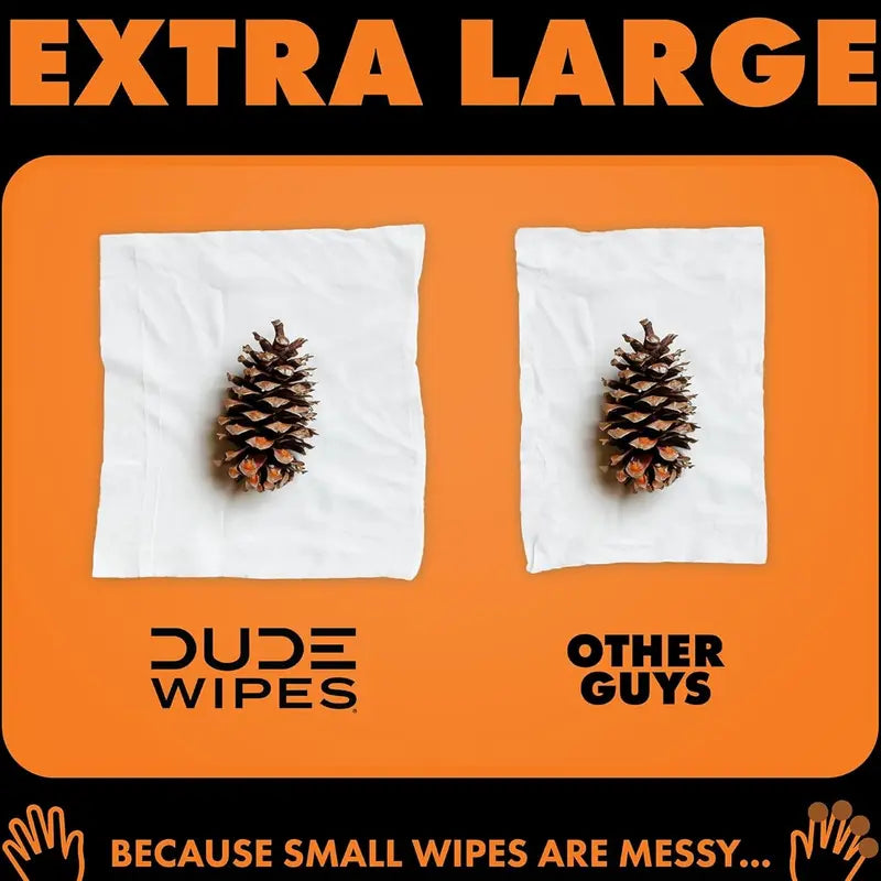 Flushable Wipes - 6 Pack, 288Wipes - DUMPkin Spice with Clove, Nutmeg,and Other Fall Scents - Septic and Sewer Safe