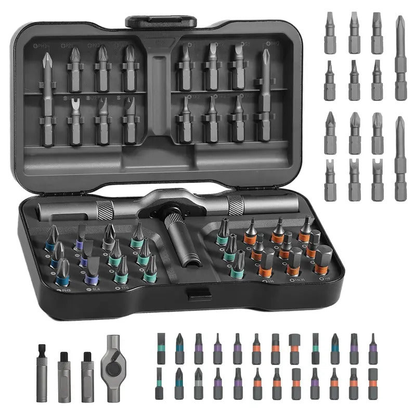 24-Piece Magnetic Ratchet Screwdriver Set with T-Handle