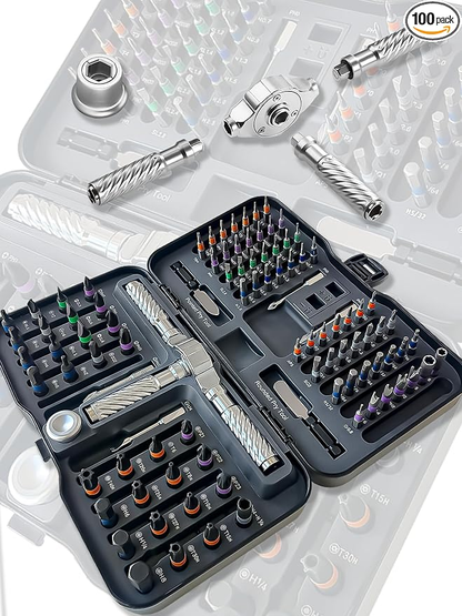 24-Piece Magnetic Ratchet Screwdriver Set with T-Handle
