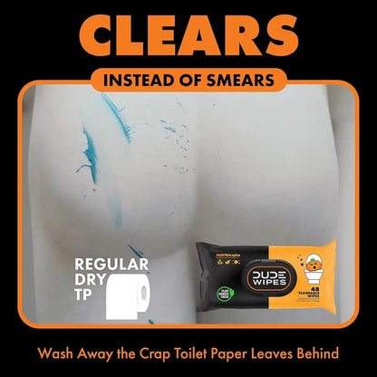Flushable Wipes - 6 Pack, 288Wipes - DUMPkin Spice with Clove, Nutmeg,and Other Fall Scents - Septic and Sewer Safe